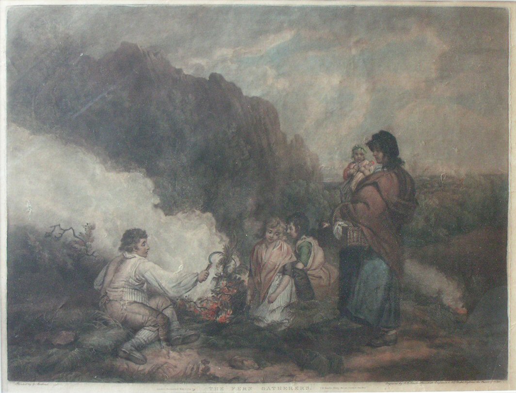 Mezzotint - The Fern Gatherers - Smith